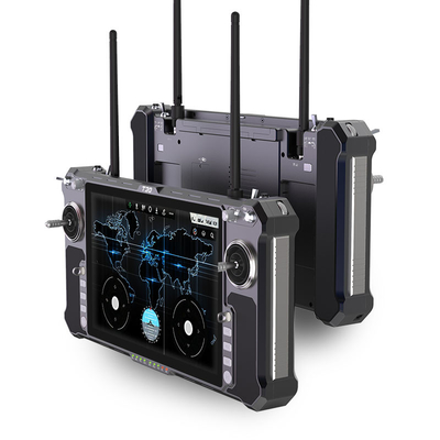T30 all-in-one handheld GCS heeft 23 fysieke kanalen en Dual SBUS-uitgang met een FHD-touchscreen met een hoge helderheid