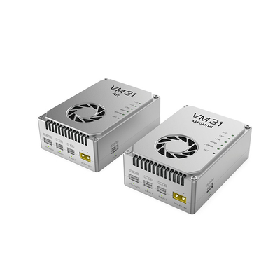 VM31 Video&amp;Data&amp;RC-link heeft twee frequenties optioneel ((800MHz、1.4GHz) met een transmissiereik van 15 km (lucht tot grond).