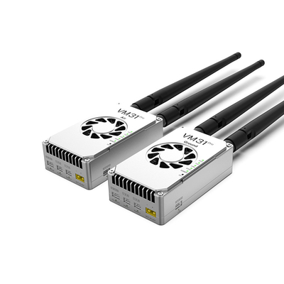 VM31 Video&amp;Data&amp;RC-link heeft twee frequenties optioneel ((800MHz、1.4GHz) met een transmissiereik van 15 km (lucht tot grond).
