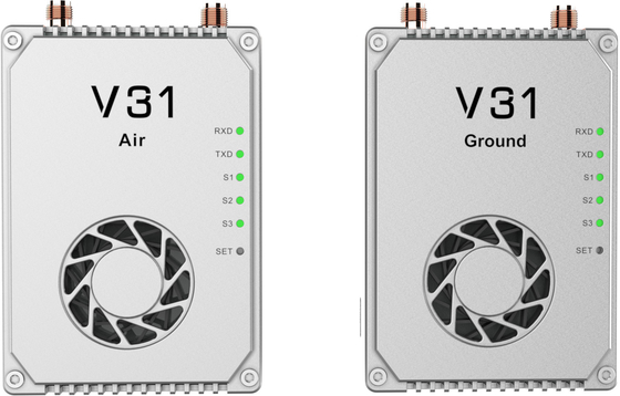 De V31 digitale videoreceiver heeft een transmissieafstand van 30 km en kan worden aangepast aan verschillende zelfmoorddrones